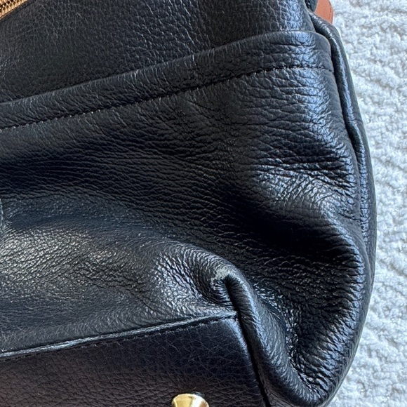 Valentina Black and Tan Crossbody Bag - Picture 13 of 16